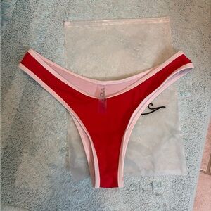 Red and White Bikini Bottom